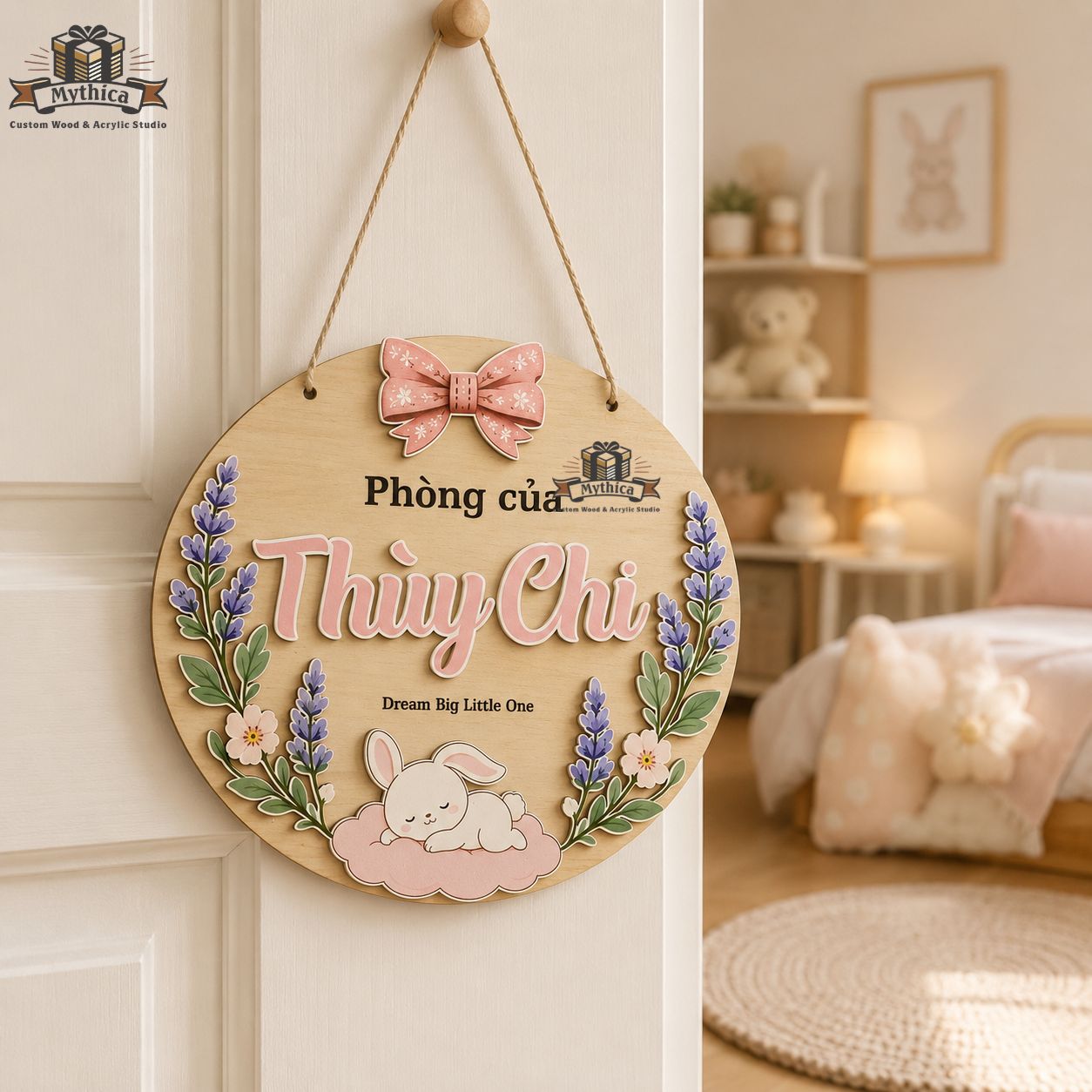 Bảng tên treo phòng cho bé